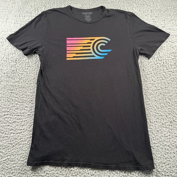 Outerknown WSL Surfing Tee Medium Black Organic Cotton Made In USA - Picture 1 of 7